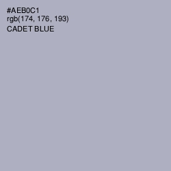 #AEB0C1 - Cadet Blue Color Image